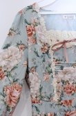 画像2: axes femme / ブルームフラワー柄ワンピース  ミント O-25-10-31-3030-AX-OP-IG-OS (2)