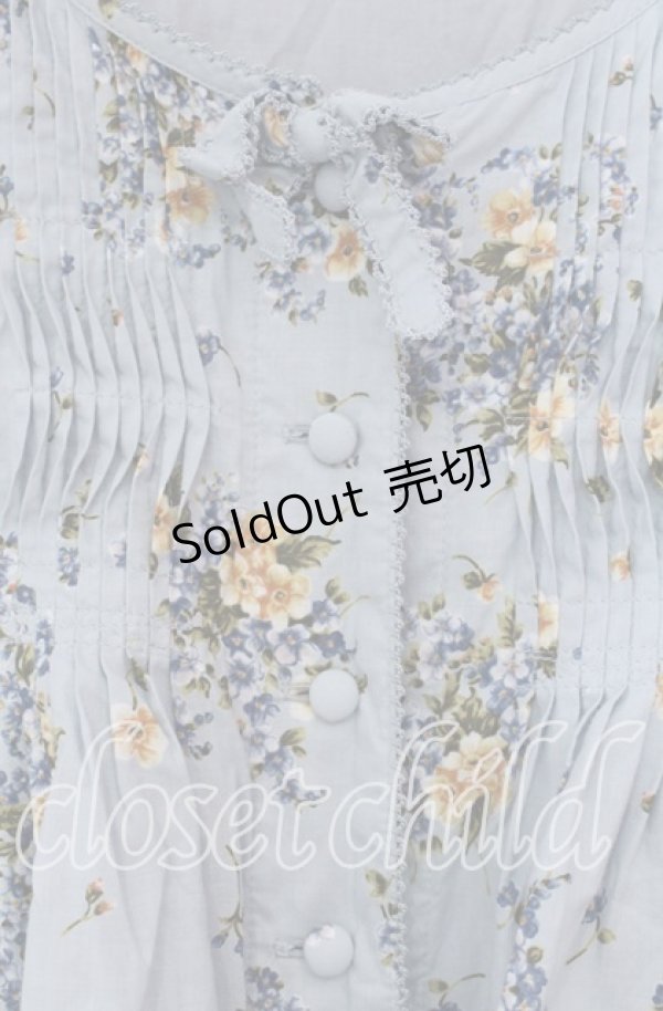 画像2: PINK HOUSE / ブーケケープ風段々ワンピース【お直しあり】  サックス O-25-10-31-016-LO-OP-IG-OS (2)