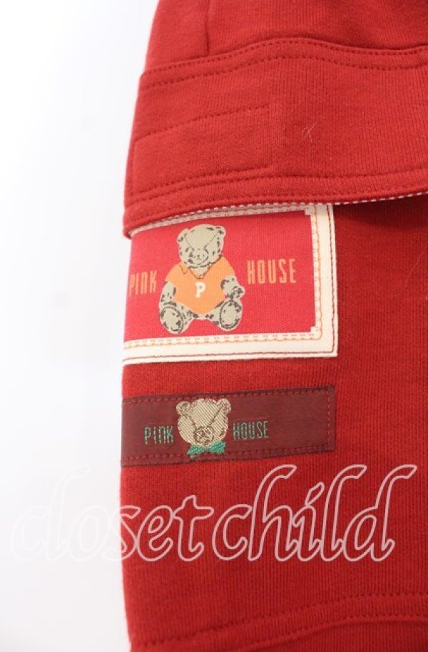 画像3: PINK HOUSE / パッチスウェットショートパンツ  アカ O-25-10-31-020-LO-PA-IG-ZT333 (3)