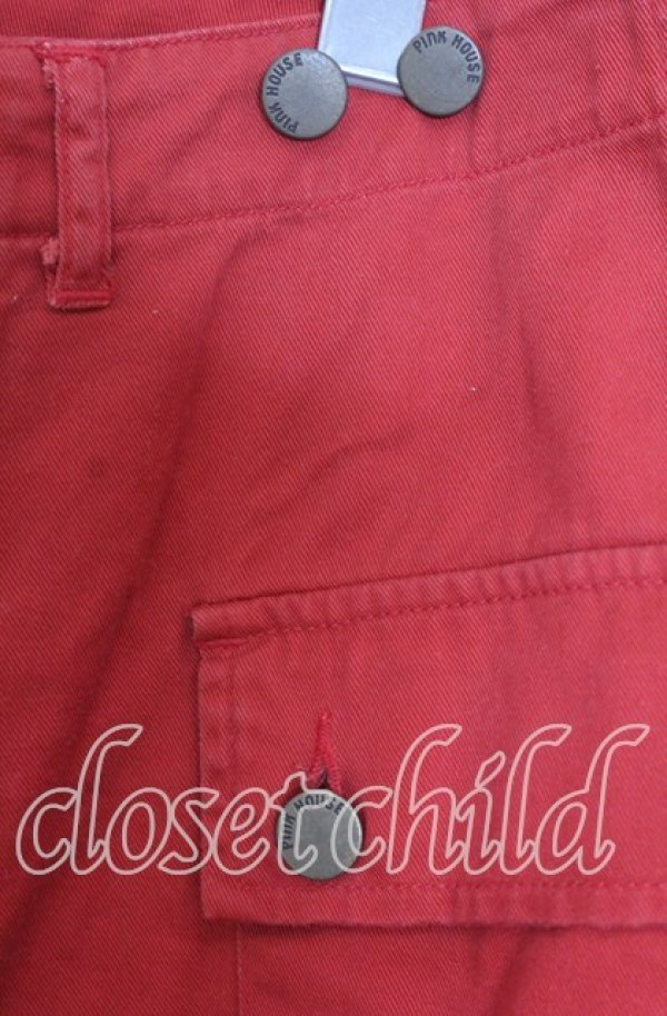 画像2: PINK HOUSE / サイドポケットパンツ  アカ O-25-10-31-022-LO-PA-IG-ZT333 (2)