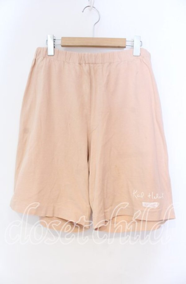 画像1: Karl Helmut / ロゴパッチスウェットハーフパンツ  ピンク O-25-10-31-023-EL-PA-IG-ZT320 (1)