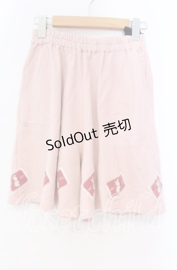 画像1: 【SALE】MOMY'S WORLD / パッチスウェットパンツ  ピンク O-25-10-31-024-LO-SK-IG-ZT341 (1)