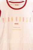 画像2: PINK HOUSE / プリントラグランカットソー  ホワイト×アカ O-25-10-31-027-LO-TO-IG-OS (2)