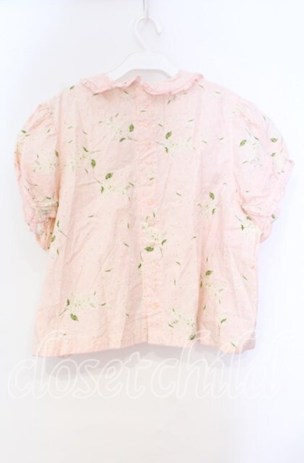 画像3: PINK HOUSE / フラワー柄タックプルブラウス【お直しあり】  ピンク O-25-10-31-030-LO-BL-IG-ZT070 (3)