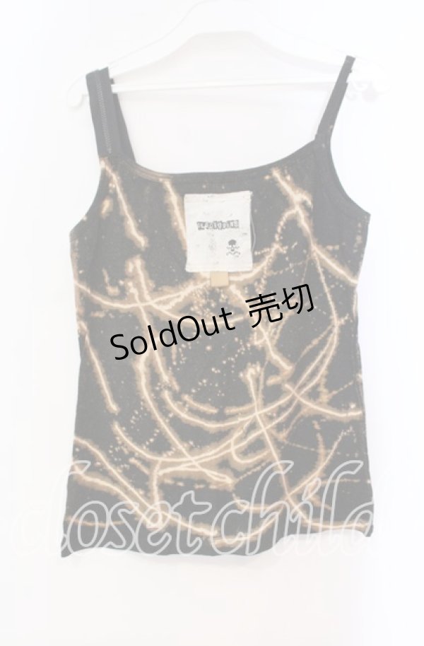 画像2: ALGONQUINS / ロゴptタイダイキャミソール F ブラック O-25-11-03-026-AL-TO-OW-OS (2)