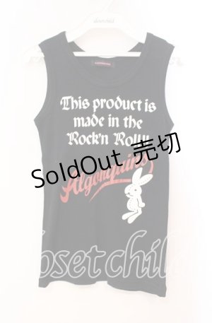 画像: ALGONQUINS / ラビットptテレコタンク F ブラック O-25-11-03-027-AL-TO-OW-OS