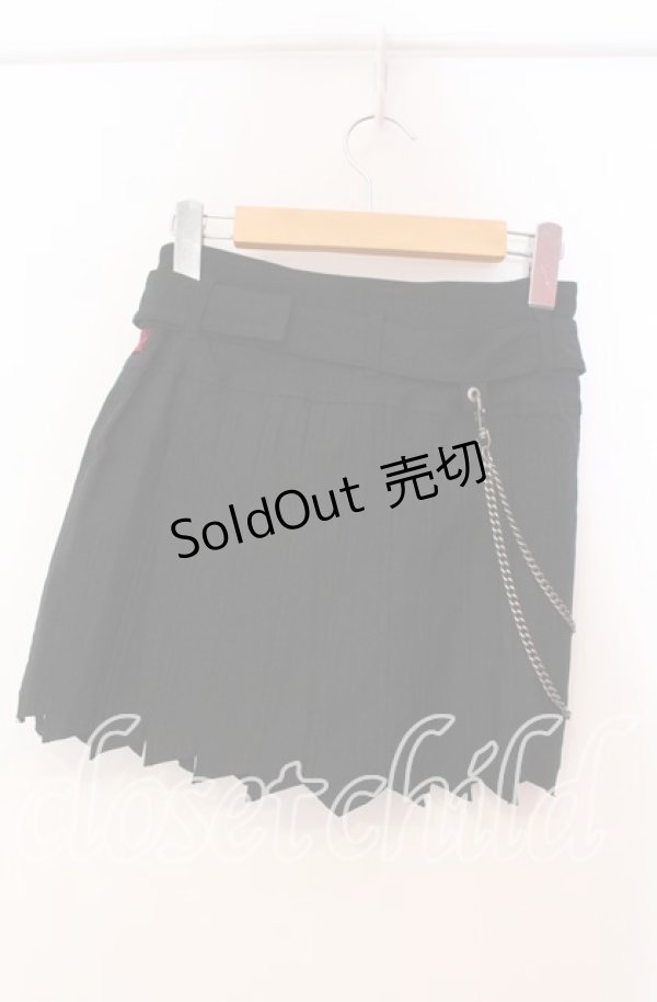 画像3: Ozz On / プリーツミニスカート  ブラック O-25-11-03-031-OO-SK-OW-OS (3)