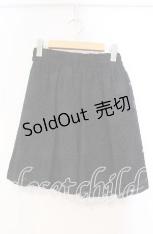 画像: 【SALE】MA*RS / 花柄シアースカート  クロ O-25-11-03-032-EL-SK-OW-ZT249