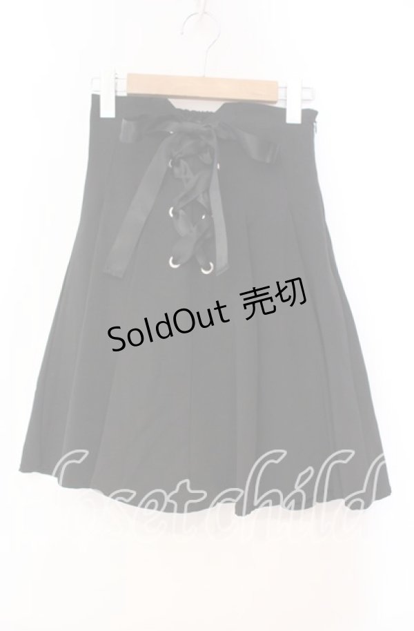 画像1: Ank Rouge / スピンドルフレアスカート M クロ O-25-11-03-033-CA-SK-OW-OS (1)