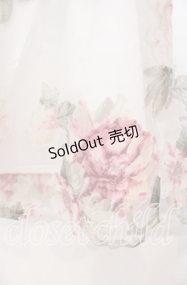 画像2: MA*RS / 花柄オーガンジースカート  シロ O-25-11-03-034-EL-SK-OW-OS (2)