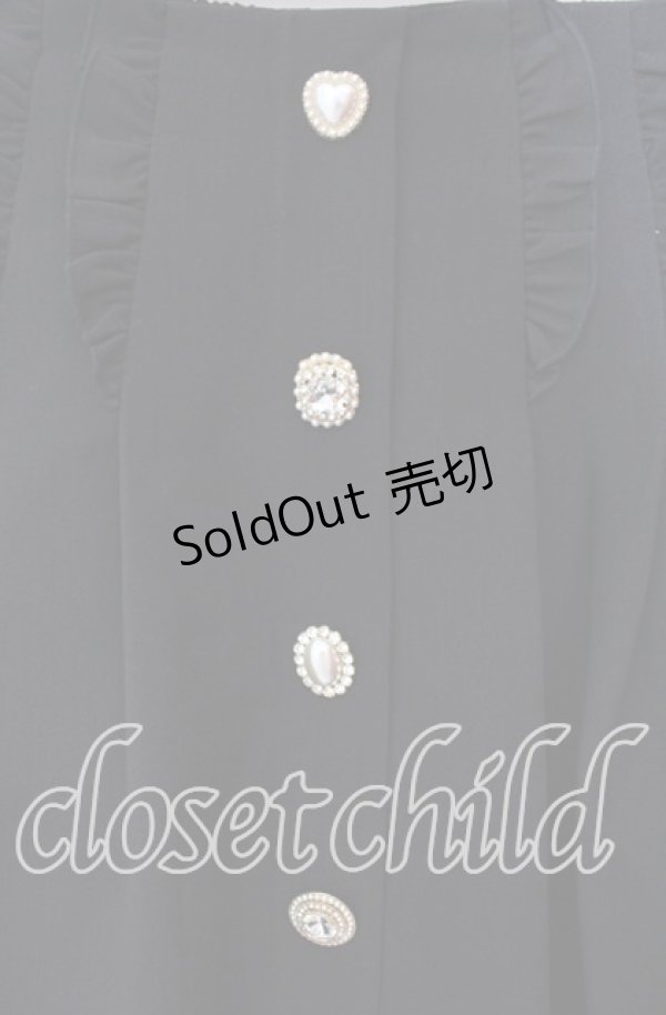 画像2: Rojita / Wフリルタックフレアスカート F クロ O-25-11-03-035-LO-SK-OW-ZT120 (2)