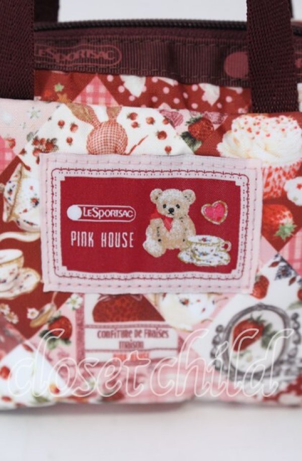画像2: PINK HOUSE / PH Tea Party Micro Bag　バッグ  アカ O-25-11-03-005-LO-BG-IG-ZT273 (2)
