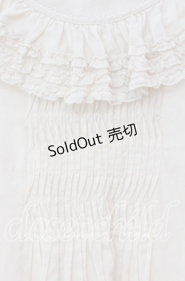 画像2: PINK HOUSE / フリル襟カットソー  アイボリー O-25-11-03-039-LO-TO-IG-OS (2)