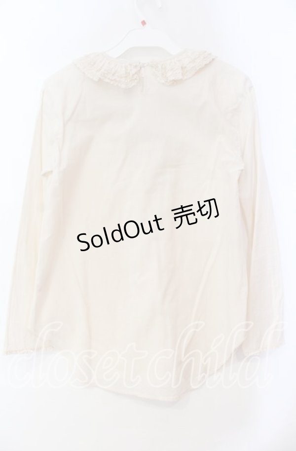 画像3: PINK HOUSE / フリル襟カットソー  アイボリー O-25-11-03-039-LO-TO-IG-OS (3)