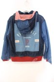 画像3: PINK HOUSE / デニムパッチワークブルゾン  インディゴ×アカ O-25-11-03-045-LO-JA-IG-ZI (3)