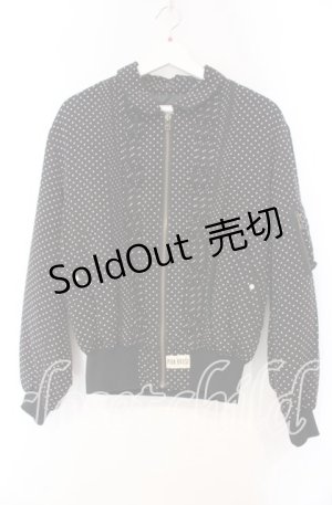 画像: PINK HOUSE / 水玉ブルゾン  クロ O-25-11-03-046-LO-JA-IG-ZI