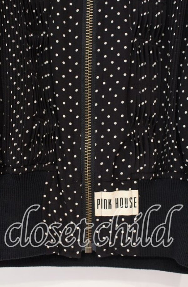 画像2: PINK HOUSE / 水玉ブルゾン  クロ O-25-11-03-046-LO-JA-IG-ZI (2)