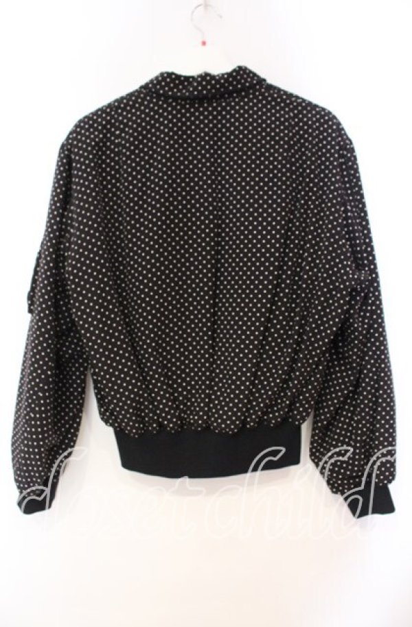 画像3: PINK HOUSE / 水玉ブルゾン  クロ O-25-11-03-046-LO-JA-IG-ZI (3)