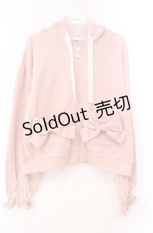 画像: axes femme POETIQUE / ドットチュール使いパーカー  ピンク O-25-11-03-047-AX-TO-IG-OS