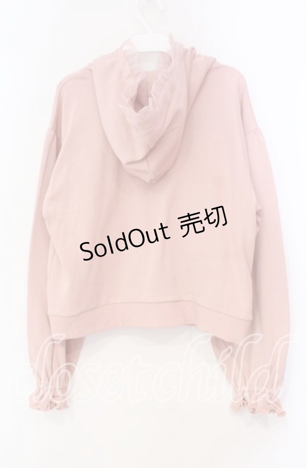 画像3: axes femme POETIQUE / ドットチュール使いパーカー  ピンク O-25-11-03-047-AX-TO-IG-OS (3)