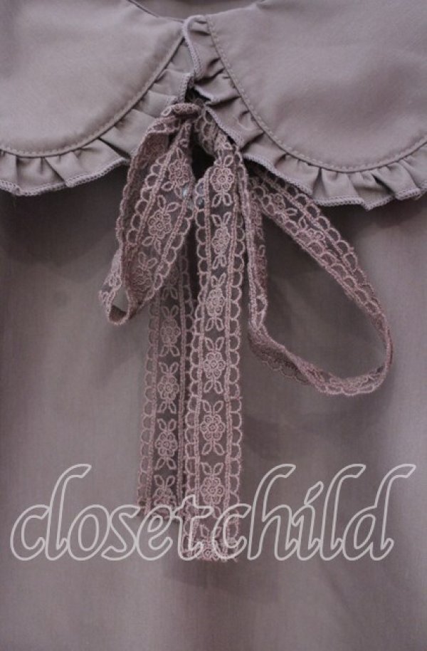 画像2: axes femme / バブーシュカ付きスモック風ブラウス  生成り O-25-11-03-048-AX-BL-IG-OS (2)