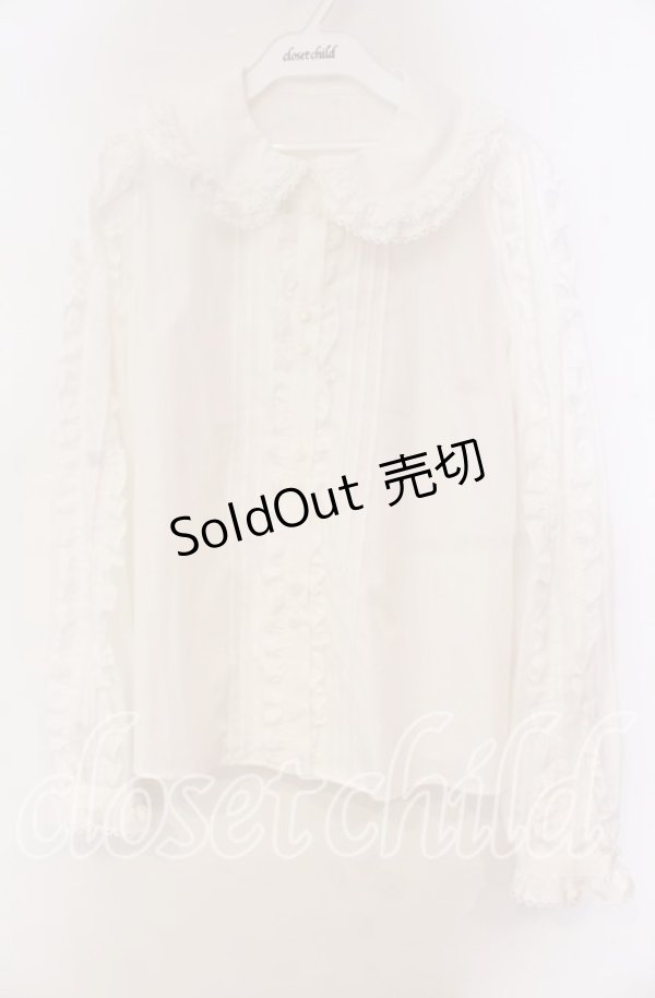 画像1: Angelic Pretty / Picotフリルブラウス  シロ O-25-11-03-053-AP-BL-IG-OS (1)