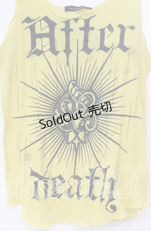 画像2: ALGONQUINS / プリントニットタンクトップ  イエロー O-25-11-03-059-AL-TO-IG-ZT401 (2)