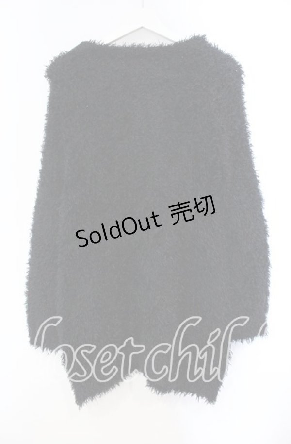 画像3: ALGONQUINS / フェザーカーディガン  ブラック O-25-11-03-060-AL-TO-IG-OS (3)