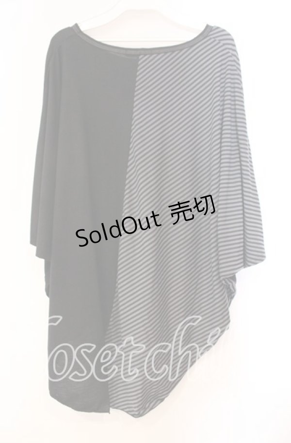 画像3: ALGONQUINS / 切り替えドルマントップス  ブラック O-25-11-03-061-AL-TO-IG-OS (3)