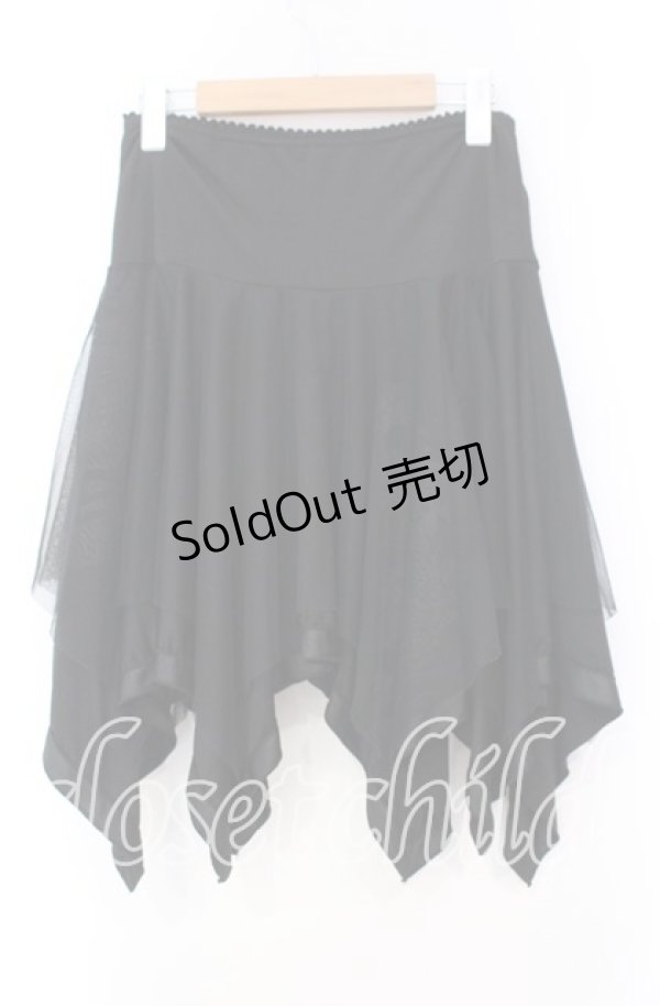 画像3: Ozz oneste / チュールランダムインナースカート ブラック  O-25-11-03-068-OO-SK-IG-OS (3)