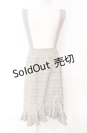 画像: LODISPOTTO / チェックフリルサススカート S ブラウン O-25-11-03-071-LO-SK-OW-OS