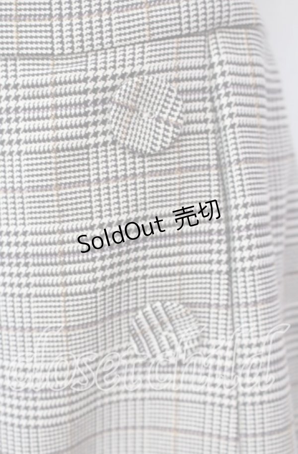 画像2: LODISPOTTO / チェックフリルサススカート S ブラウン O-25-11-03-071-LO-SK-OW-OS (2)