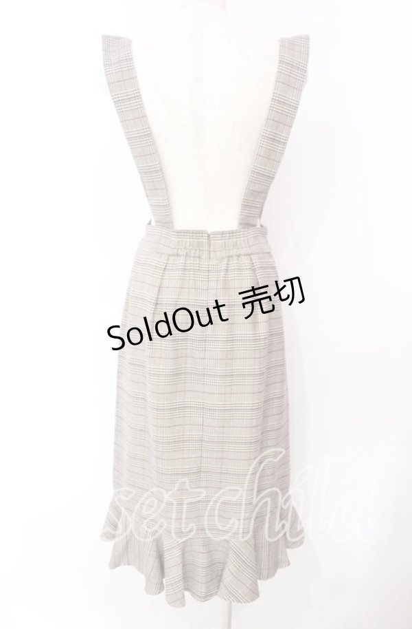 画像3: LODISPOTTO / チェックフリルサススカート S ブラウン O-25-11-03-071-LO-SK-OW-OS (3)