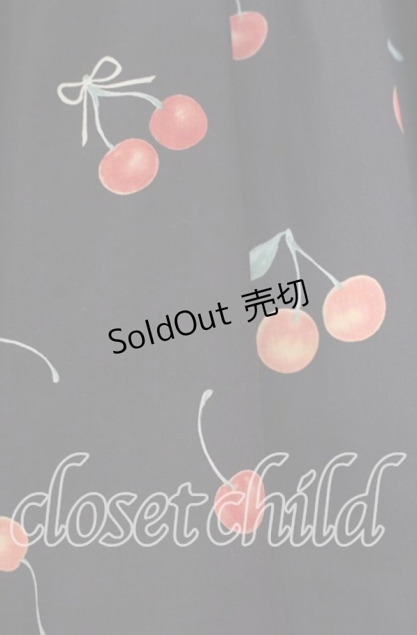 画像2: mille fille closet by LODISPOTTO / サクランボスカート S クロ O-25-11-03-075-LO-SK-OW-OS (2)