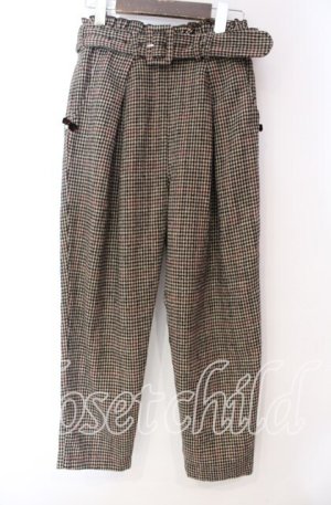 画像: LODISPOTTO / ミニリボン配色千鳥パンツ M ブラウン O-25-11-03-077-LO-PA-OW-OS