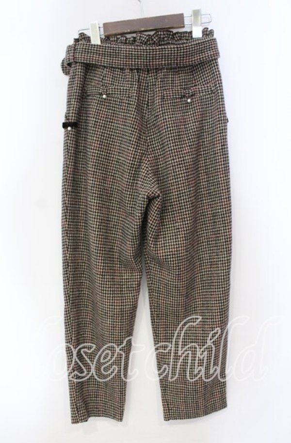 画像3: LODISPOTTO / ミニリボン配色千鳥パンツ M ブラウン O-25-11-03-077-LO-PA-OW-ZT177 (3)