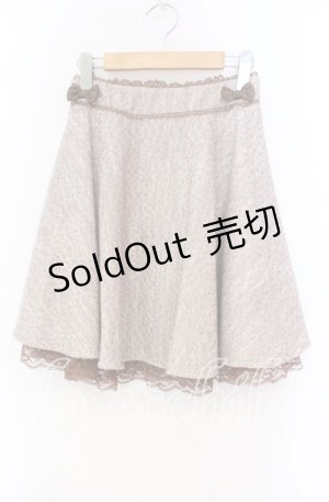 画像: LODISPOTTO / ミニリボン使いフレアスカート M ベージュ O-25-11-03-078-LO-SK-OW-OS