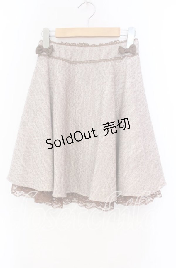 画像1: LODISPOTTO / ミニリボン使いフレアスカート M ベージュ O-25-11-03-078-LO-SK-OW-OS (1)