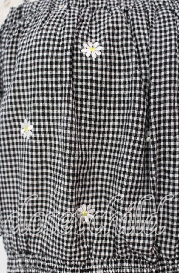 画像2: LODISPOTTO / フラワー刺繍オフショルトップス M クロ O-25-11-03-081-LO-TO-OW-ZT180 (2)