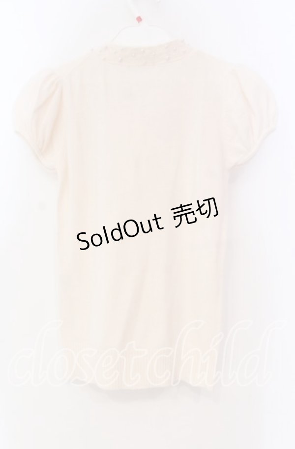 画像3: LODISPOTTO / パール配色ボウタイニット M ピンク O-25-11-03-086-LO-TO-OW-ZT1108F (3)