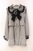 画像1: DearMyLove / セットアップ風レース重ねリボンワンピース M グレーチェック O-25-11-03-089-EL-OP-OW-OS (1)