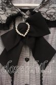 画像2: DearMyLove / セットアップ風レース重ねリボンワンピース M グレーチェック O-25-11-03-089-EL-OP-OW-OS (2)