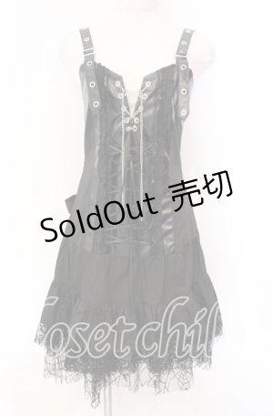 画像: ACDC RAG / 2ダンワンピース  ブラック O-25-11-03-090-PU-OP-OW-OS