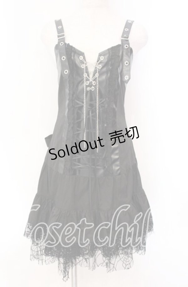 画像1: ACDC RAG / 2ダンワンピース  ブラック O-25-11-03-090-PU-OP-OW-OS (1)