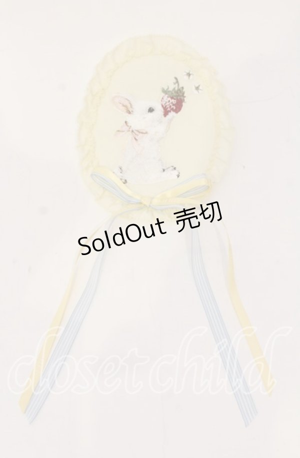 画像1: 【SALE】PINK HOUSE / スイーツスプリングバニーワッペンブローチ  イエロー O-25-11-03-002-LO-ZA-IG-ZT434-F004 (1)