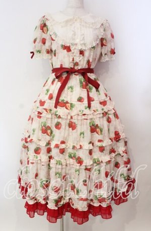 画像: Emily Temple cute / Dear Strawberry Anniversaryドレス  アイボリー O-25-11-03-011-ET-OP-IG-OS