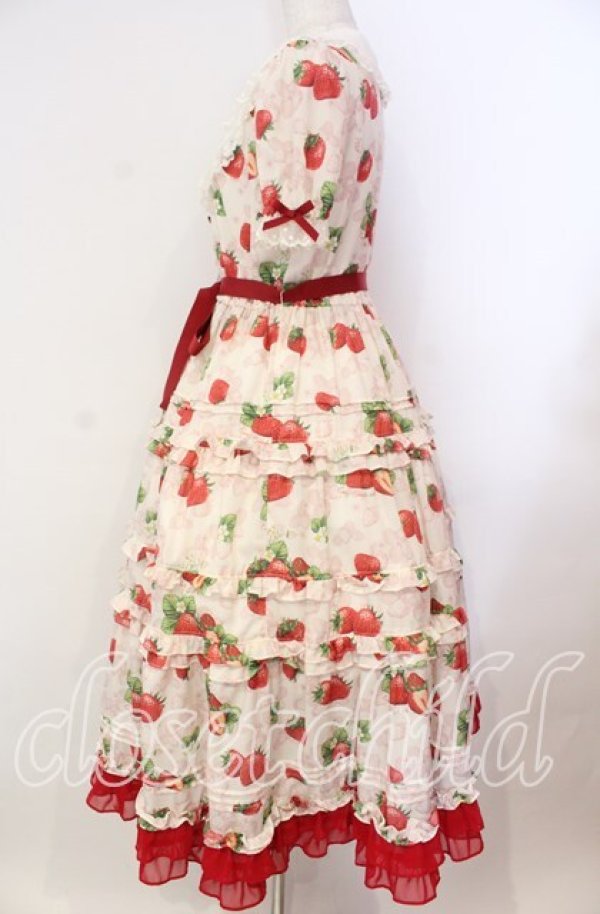 画像4: Emily Temple cute / Dear Strawberry Anniversaryドレス  アイボリー O-25-11-03-011-ET-OP-IG-OS (4)
