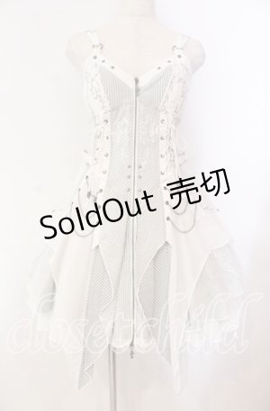 画像: Ozz Croce / Garden of Fallen Angel ビスチェワンピース  ホワイト O-25-11-03-012-OO-OP-OW-OS