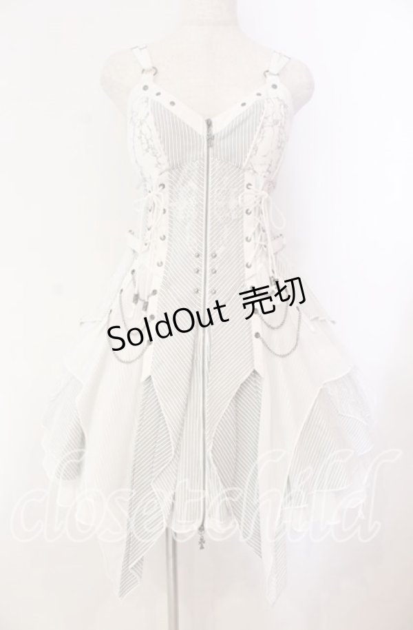 Ozz Croce / Garden of Fallen Angel ビスチェワンピース ホワイト O