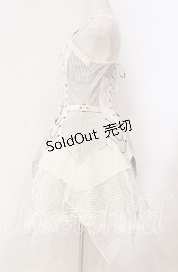 画像4: Ozz Croce / Garden of Fallen Angel ビスチェワンピース  ホワイト O-25-11-03-012-OO-OP-OW-OS (4)